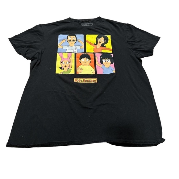Bobs burgers funny animated series t-shirt men’s large cartoon comedy black tee - Picture 1 of 6